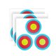 thumbnail image 1 of 50pcs Archery Targets Paper 3 Spot, Bow and Arrow Targets for Hunting Backyard, Archery Target Practice Accessories, 1 of 5