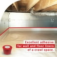 thumbnail image 3 of ELK Vapor Barrier Tape Moisture Barrier Seam and Seal Adhesive for Crawlspace Encapsulations, Masking, Underlayment or Marine Use, Waterproof 9 Mil Poly Tape (4 Inch x 180 Feet, Red, 12 Pack), 3 of 6