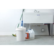 United Solutions 5 Gallon Round Utility Bucket, Comfort Handle, Plastic, White, PN0149, 1 Each
