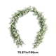 thumbnail image 2 of Vides de flor de gypsophila blanca simulada de rattan, enredaderas decorativas de flores falsas para tuberías de acondicionamiento, techo de salón, rattan de eucalipto retorcido de plástico, 2 of 6