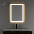 thumbnail image 5 of TOOLKISS  Black Frame Anti-Fog Dimmable LED Light Vanity Bathroom Mirror with Backlit and Front Light 48 inch.W x 36 inch.H, 5 of 5