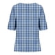 thumbnail image 5 of Fiudx Ofertas Relámpago Top de Manga Corta con Cuello Redondo y Botones de Lino con Estampado Informal para Mujer, 5 of 5