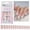 06, variant on Long Square French Tip 30pcs Full Covers Acrylic False Nails With Glossy Designs for Wedding Party