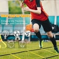 thumbnail image 2 of Sports Speed Agility Training Set 24 Disc Cones 8 Steel Stakes and Agility Ladder for Football Basketball Rugby Track, 2 of 6