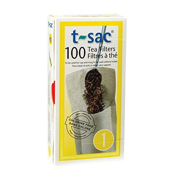 TSac Tea Filter Bags, Disposable Tea Infuser, Number 1Size, 1Cup Capacity, Set of 200