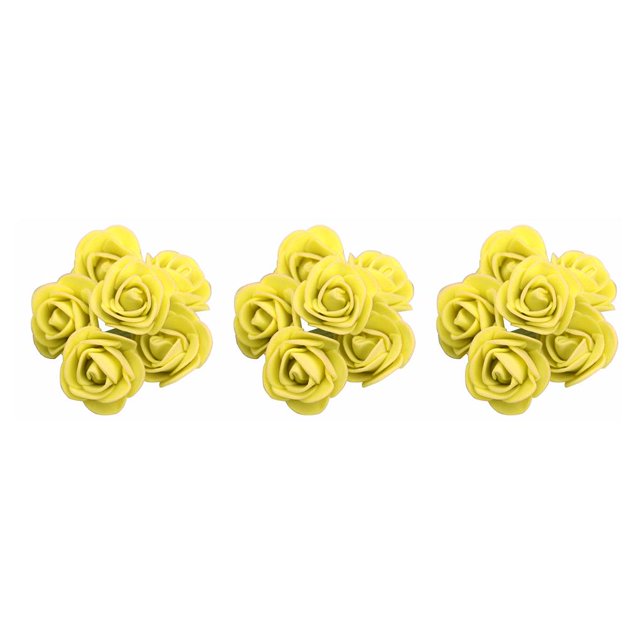 sweethay Paquete de 500 ramo de flores artificiales coloridas flores falsas accesorio boda para propuesta de compromiso cumpleaños amarillo naranja 3Conjunto