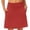 Red, variant on Athletic Skirt with Pockets High Waisted Tennis Skort Golf Skirt Side Slit Activewear