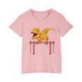 thumbnail image 3 of T-Shirts à Manches Courtes pour Enfants Garçons Filles 3-10 Ans Dinosaure Col Rond Coton Imprimé Mode Mignon Rose, 3 of 5