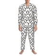 thumbnail image 3 of Balery Lovely Penguin Pijama para Hombre de Dos Piezas con Manga Larga, Conjunto de Dormir y Descanso Suave con Bolsillos-XX-Large, 3 of 7