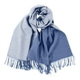 thumbnail image 2 of Alkepwun Scarf with Tassel Double Sided Warm Wraps Scarves Solid Ladies Shawl Thickened Soft Knitted Scarf for Fall Winter, 2 of 4