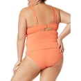 thumbnail image 2 of Time and Tru Women's and Women's Plus Solid Tankini Swim Top, 2 of 5