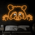 thumbnail image 4 of Craftnamesign Cute Raccoon Neon Sign, Raccoon Wall Art, Raccoon Decor, 4 of 5