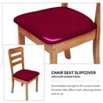 thumbnail image 4 of 4 Pack Red Chair Seat Covers for Dining Room, Removable Washable Anti-Dust Kitchen Chair Protector Slipcovers, Dinning Upholstered Office Chair Seat Cushion Slipcovers Protectors, 4 of 10
