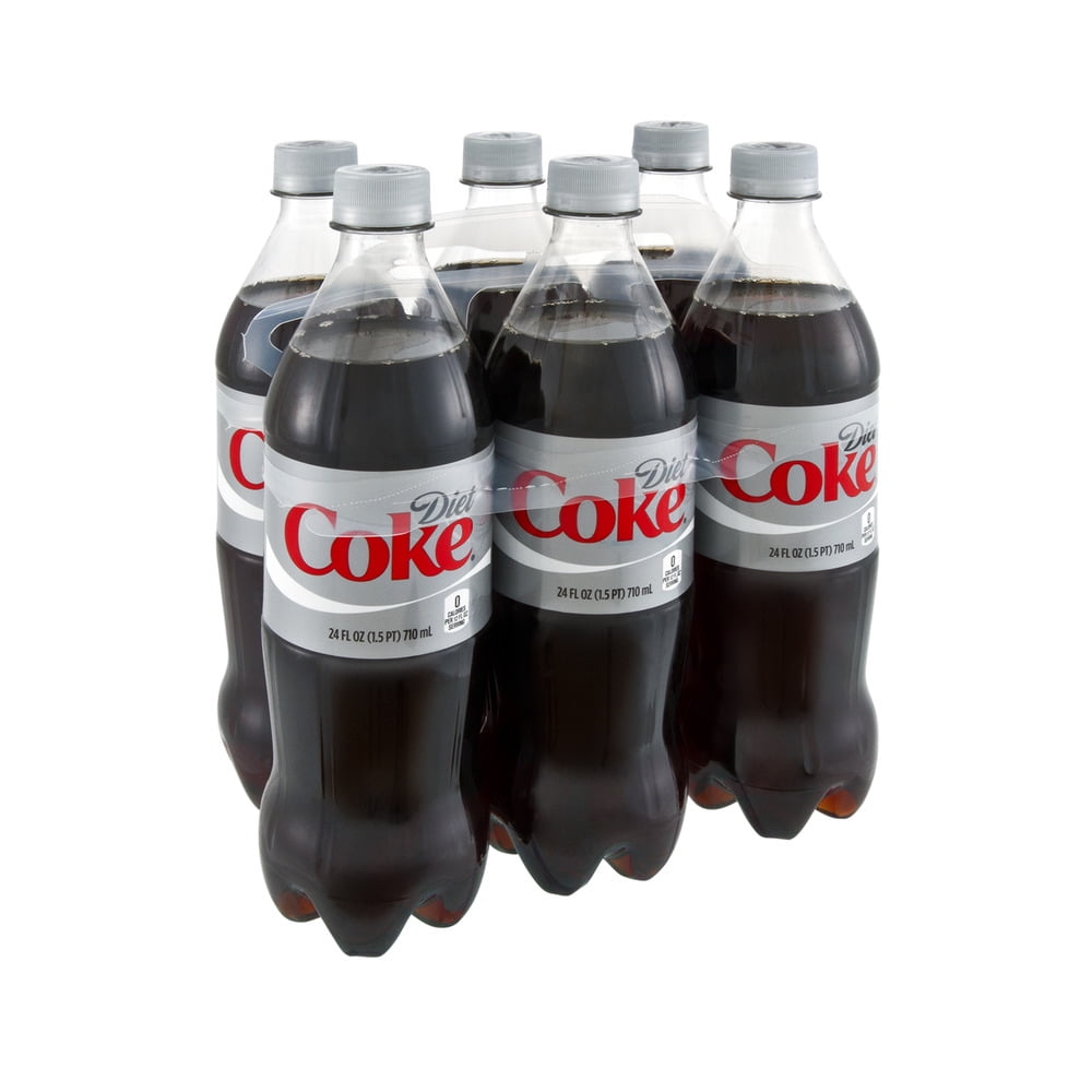 Diet Coke Zero Calorie Soda, 24 Fl. Oz., 6 Count - Walmart.com