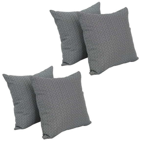 17-inch Jacquard Throw Pillows with Inserts (Set of 4) 9910-S4-ID-099