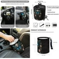 thumbnail image 4 of Yuyamidu Blue Butterfly Car Accessories with Front Seat Cover Steering Wheel Cover Flower Seatbelt Covers Armrest Mat Trash Can Mount Pocket Cup Holders Rearview Mirror Cover Keychain, Set of 12, 4 of 7