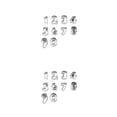 thumbnail image 1 of Molde para pasteles Moyic utensilios de cocina acero inoxidable Talla grande 2piezas, 1 of 6