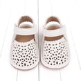 thumbnail image 6 of Fozruso Summer Children Baby Toddler Shoes Boys And Girls Light Hollow Breathable Comfortable Solid Color Hook Loop Sizes 4 Toddler(White), 6 of 6