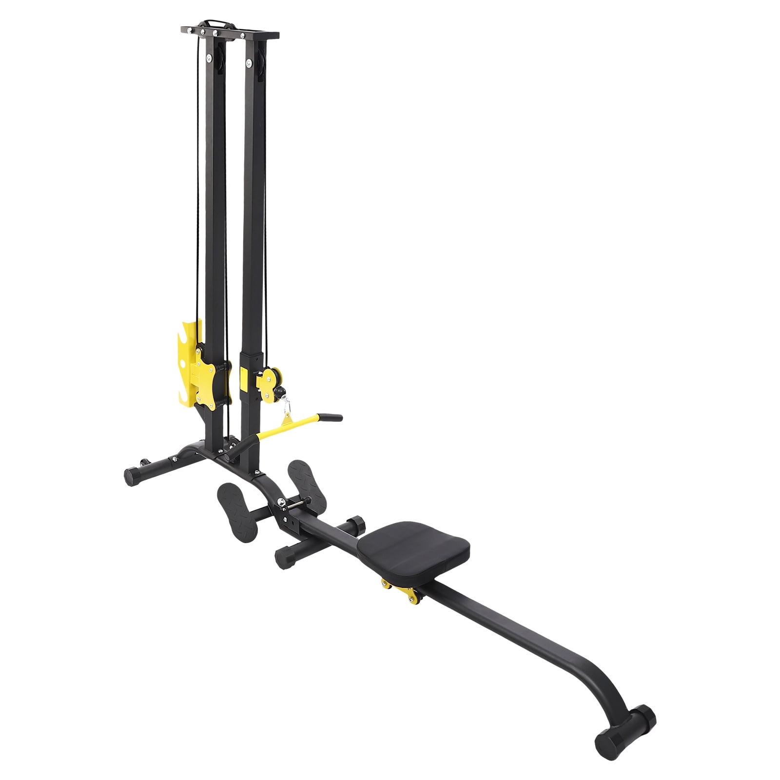 ToppiJoy Multifunctional Fitness Rack Power Cage Multi-Function Power Rack Adjustable Heavy Duty Strength Training Fitness Equipment for Home Gym Black