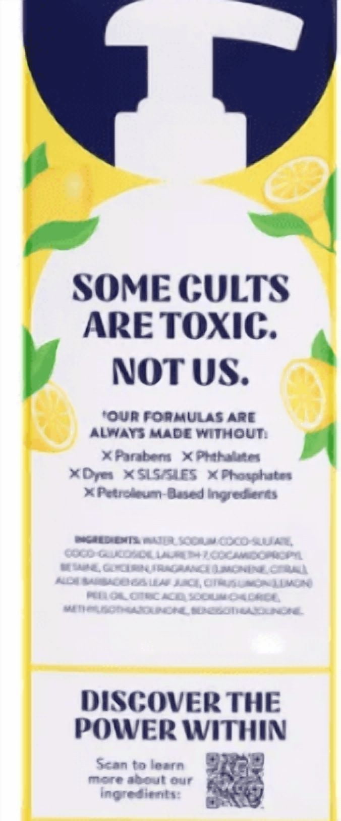Cleancult Liquid Dish Soap, Lemon Verbena, 32 fl oz, 6-count