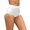 F242 White, variant on Curuila Women Swim Briefs High Waist Solid Color Stretchable Casual Bikini Bottoms For Swimming Black Size 2Xl