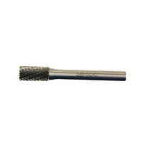 TEMO SB-3 Double Cut Carbide Rotary Burr File, 3/8 Inch (9.5 mm) Cylind End Cut Head, 1/4 Inch (6.35 mm) Diameter 2 Inch (50.8 mm) Long Shank