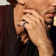 thumbnail image 3 of ORUYROP Can Engrave Men Skull Rings, Stainless Steel Statement Biker Rings, Gold Plated/Black-Send Gift Box, 3 of 7