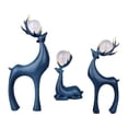 thumbnail image 4 of 3 Piezas Estatuas de Alce BLESIY Figuras de Reno 2024 Conjunto de Adornos, 4 of 8