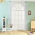 thumbnail image 2 of Varilla / Poste Bolsillo Margarita Impreso Cortinas De Ventana Cenefas Bufandas 100x200cm Púrpura BLESIY Cortina de ventana, 2 of 8
