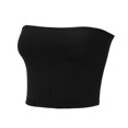 thumbnail image 5 of MESSUEN Women's Tube Top Fitted Tank Tops for Women Tops Summer Tube for Crop Going Out Strapless Tank Bandeau Outfits 2024 Women's Blouses Dressy Casual Womens Shirt Black L, 5 of 9