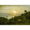 thumbnail image 3 of George Inness 24x17 Black Modern Framed Museum Art Print Titled - Lake Albano (Sunset C. 1874), 3 of 5