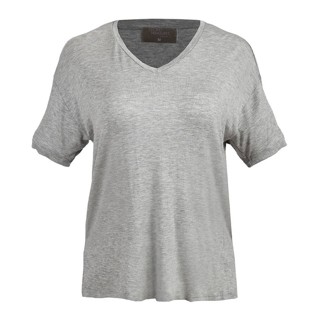 Playera Secret Treasures Talla EG Cuello V Gris