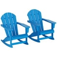 thumbnail image 3 of Polytrends  Laguna Hdpe All Weather Outdoor Patio Rocking Chair (Set of 2) Pacific Blue, 3 of 5