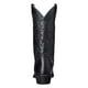 thumbnail image 4 of Qarigey Pies de PU, botas de vaquero occidentales resistentes al agua, acogedoras y secas, zapatos de cuero con patrón bordado para hombres, Calzado negro, 4 of 6
