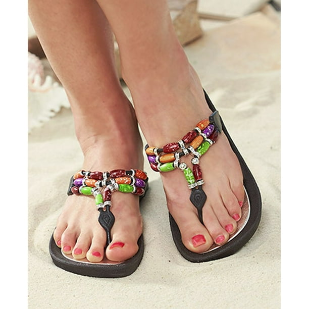 colorful thong sandals