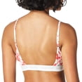 thumbnail image 2 of Calvin Klein Womens Bralette in Unlined One Logo Stripe,Lilium Print_Strawberry Shake,X-Small, 2 of 3