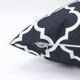 thumbnail image 4 of TAOSON Pack of 2 Soft Canvas Throw Cushion Cover Pillow Covers Cases for Couch Sofa Home Decor Modern Quatrefoil Accent Geometric with Hidden Zipper Closure Only Cover 20 x 20 Inches Black White, 4 of 8