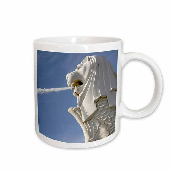 3drose, Singapore. Merlion Statue in the Merlion Park-as32 Bbi0048 - Bruce Yuanyue Bi, 15oz Mug