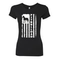 thumbnail image 2 of Pitbull Dad Dog Dag Funny Gift | Womens Dog Lover Slim Fit Junior Tee, Black, Small, 2 of 4