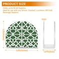 thumbnail image 3 of Green Moroccan Stripe Thick U Shape Acrylic Napkin Holder Non Slip Space Saving for Kitchen, 3 of 9