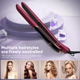 thumbnail image 5 of Flat Iron Hair Straightener and Curler 2 in 1 Plancha de Cabello 10s Fast Heat Up Flat Iron with Clear LCD Display Professional Ceramic Coating for Shinier & Smoother Hair,Hair Styling Tool, 5 of 8