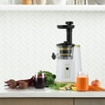 thumbnail image 3 of Omega Cold Press 365 Compact Masticating Vertical Juicer, 120W Low-Speed 3-Stage Auger, in White (JC3000WH13), 3 of 11