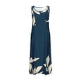 thumbnail image 5 of FcBaudy Robe Sans Manches à Col Rond, Robes d'Été pour Femmes, Robes Sans Manches Imprimées avec Poches pour Femmes, 5 of 5