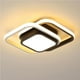 thumbnail image 2 of Luz Geométrica Moderna Metal De Moda Modos De Luz Ajustables Duros Duraderos 21W 85-265V Luz Led De Techo Cuadrada Práctica Negra Para Entrada Pasillo Balcón Vogacara HA015953-00, 2 of 6