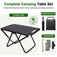 thumbnail image 4 of AILDEDE Folding Table, Portable Small Carbon Steel Camping Table with Lantern Stand, 4 of 9