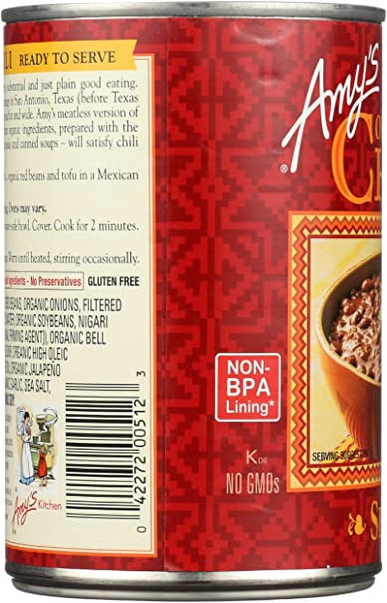 Amy's Organic Chili Spicy 14.7 fl oz Pack of 3