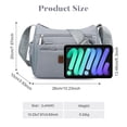 thumbnail image 3 of KXF Womens Nylon Crossbody Bag Large Capacity Multi-layer Bags Shoulder Handbag Messenger Bag Travel Satchel Purse, 3 of 8
