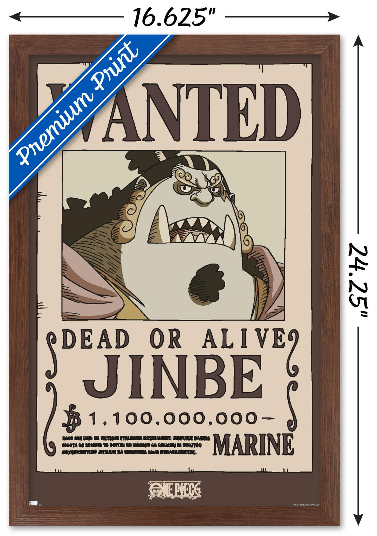 One Piece - Jinbe Wanted Poster Wall Poster, 22.375