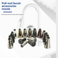 thumbnail image 4 of Kitchen pull-out faucet nozzle, retractable shower head, interchangeable head, dishwashing sink, pressurized anti splash water accessories, 4 of 10