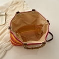 thumbnail image 2 of 0228 Bolso Paja Bambú Bolso Hombro Informal Y Versátil Gran Capacidad para (multicolor), 2 of 9